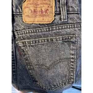 Vintage Levi's 550 Black Stone Washed Made In USA 30x32 Measured 1980s Red Tag